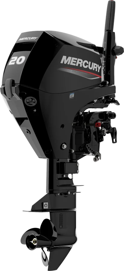 Mercury FourStroke 20 PS, Produktansicht mit Pinne