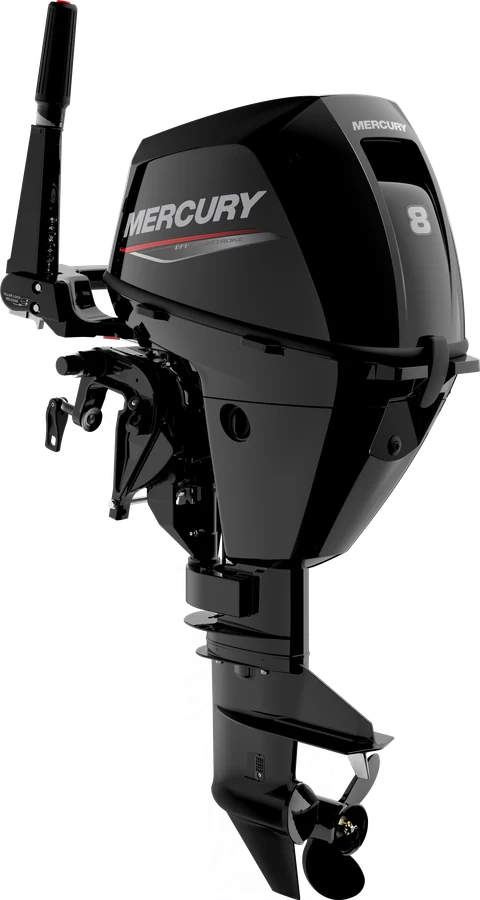 Mercury FourStroke 8 PS, Produktansicht mit Pinne